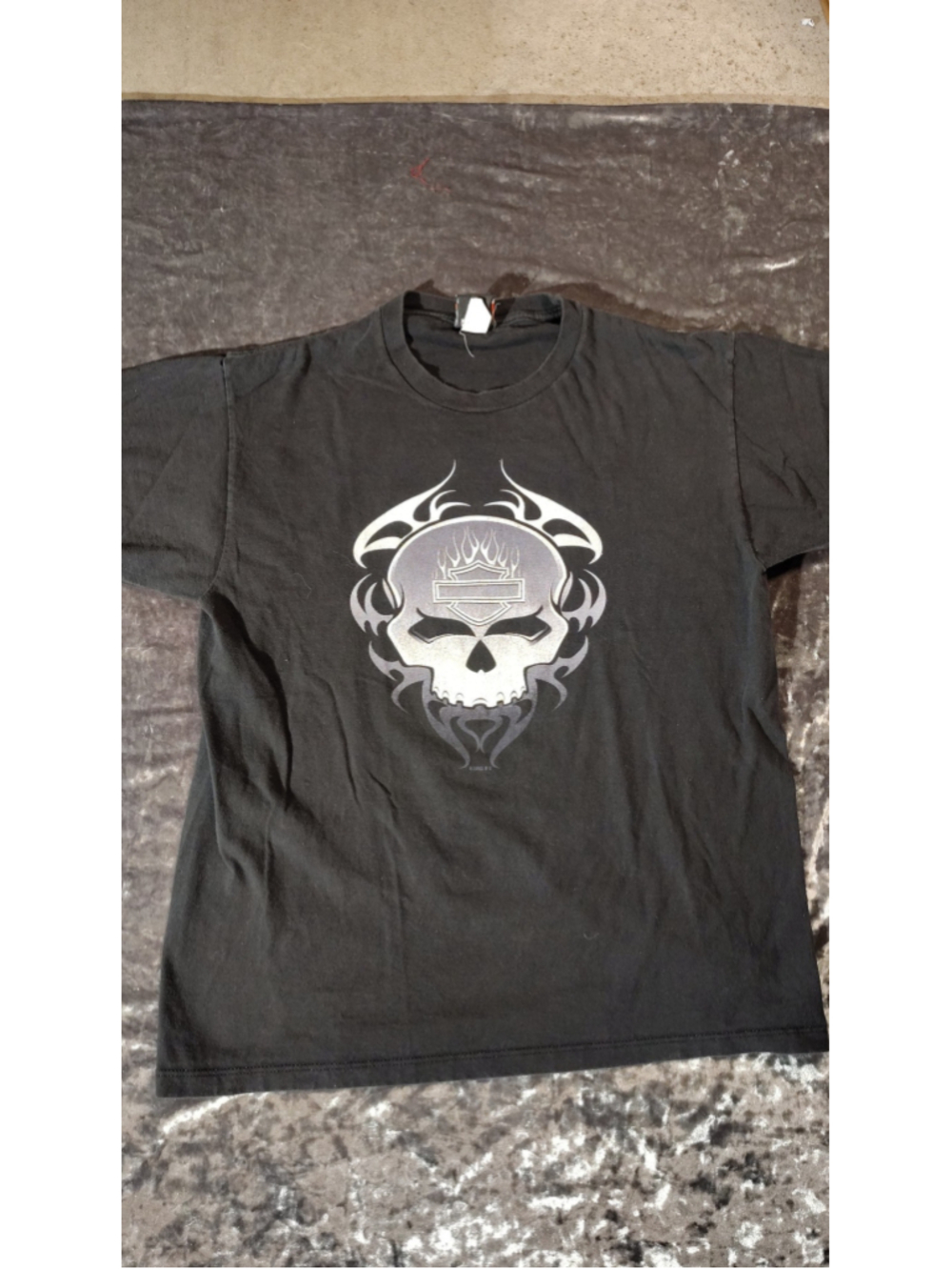 Men's Harley-Davidson Las Vegas Skull Graphic T-Shirt Black XL